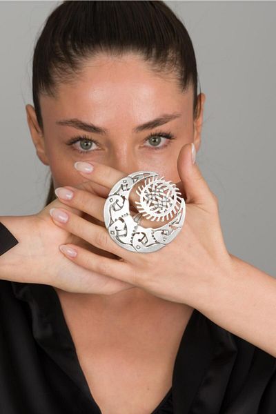 ZeyDor Accessories Zeydor شجرة كبيرة الشكل القمر الدائري