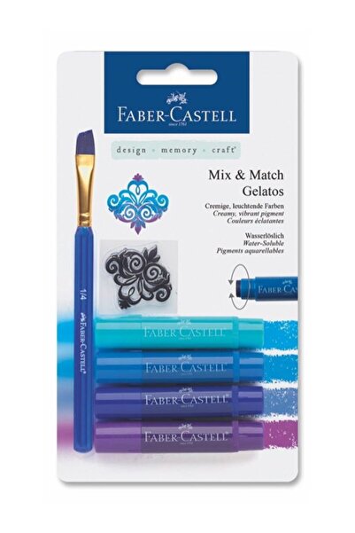 Faber Castell Gelato Mum Boya Mavi Tonlar 4 Renk