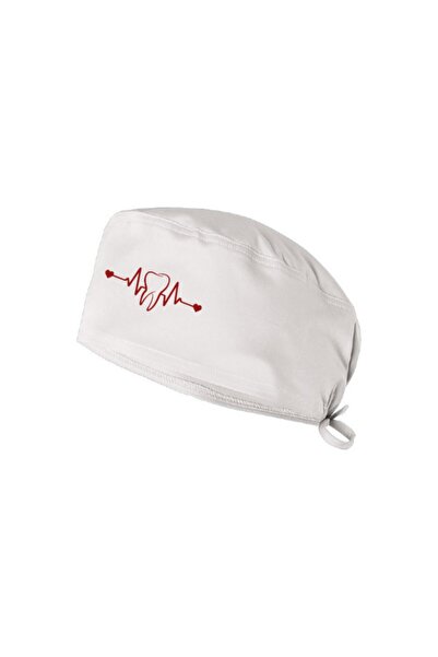 YNK Store Dentist Rhythm White Surgical Bonnet Bonnet pentru asistent medical