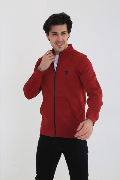 Rey Polo 408 Men's Judge Collar Cardigan
