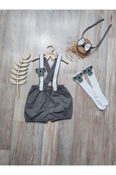 Feriatolye كوالا كونسبت بيبي بوي سالوبيت رمادي