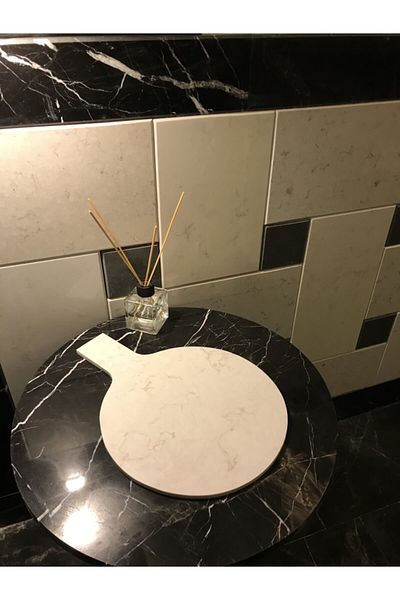 TUTARMERMER Table Marble Presentation Rack Quartz Surface