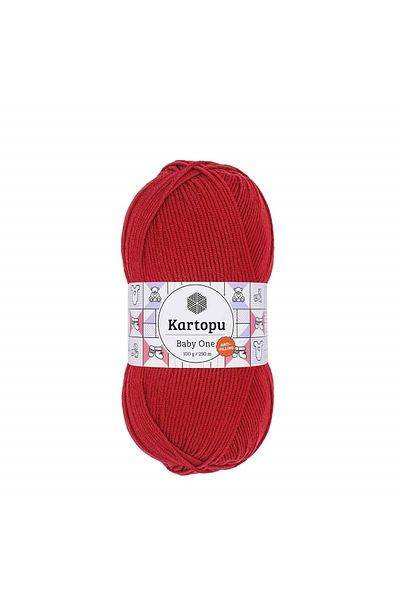 Kartopu Baby One K125 Flag Red Hand Knitting Lanyard 100 Gr.