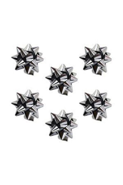 Happyland 1 Pack of 100 Silver Christmas Bows Ornament