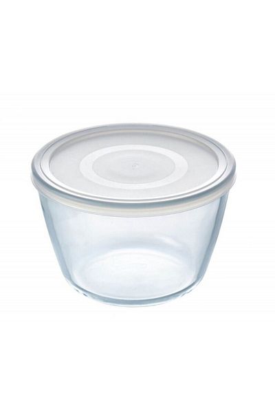 Pyrex 152p001/7048 Round Storage Container with Lid 0.6l