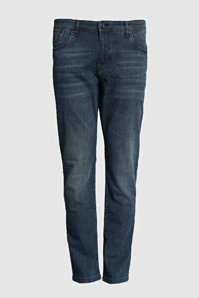 Lufian Erkek Mavi Regular Fit Verra Smart Jean Pantolon