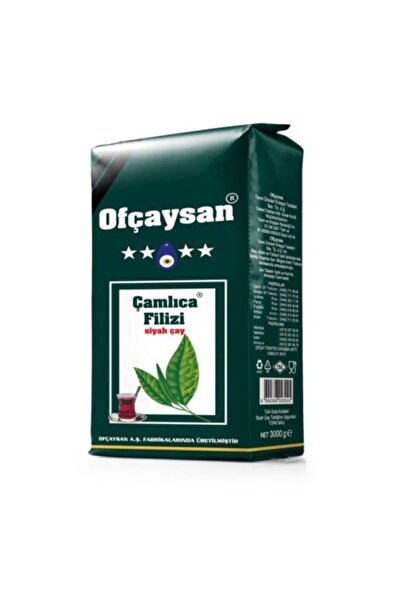 OFCAYSAN Ofçay Çamlıca Filizi Dökme Siyah Çay 3 Kg