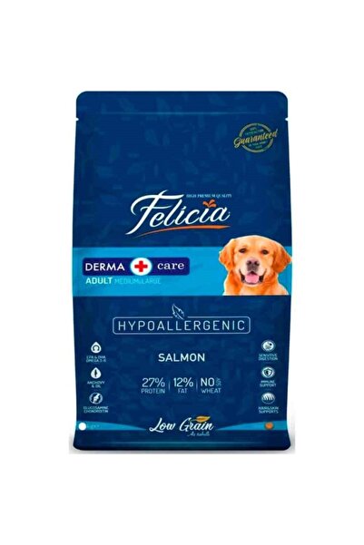 Felicia Az Tahıllı Yetişkin Somonlu M/large Breed Hypoallergenic Köpek Maması...