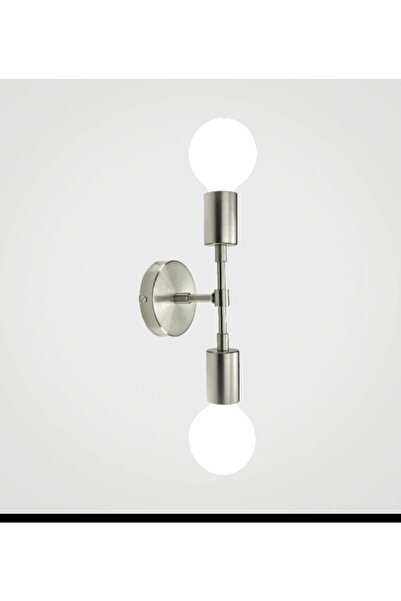 Rsylight Retro Matte Chrome Metal Decorative Rustic Wall Sconce Set of 2