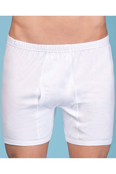 Berrak Men's White Luxury 100% Cotton Boxers 7 Pack 1055