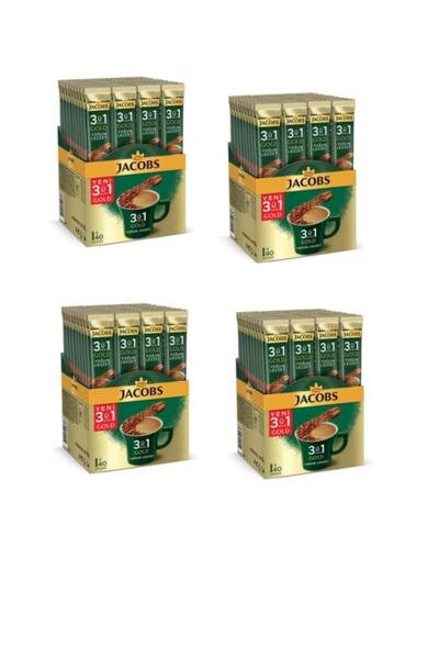 Jacobs Gold 3ü1 Arada Yoğun Lezzet18 gr X 40  4 Paket