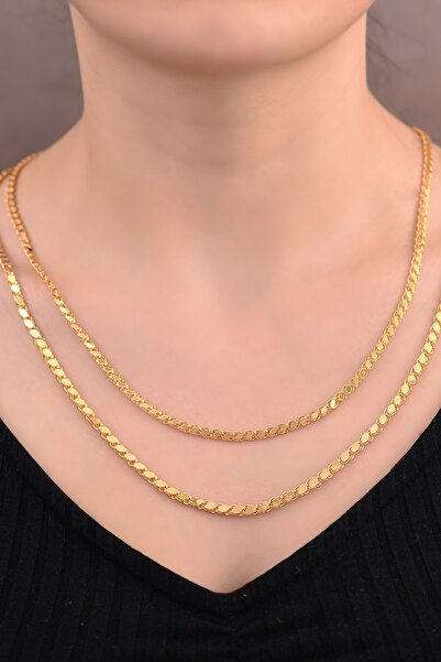 Ayyıldız Kuyumculuk Kadın Sarı Yaldızlı Arpa Altın Zincir