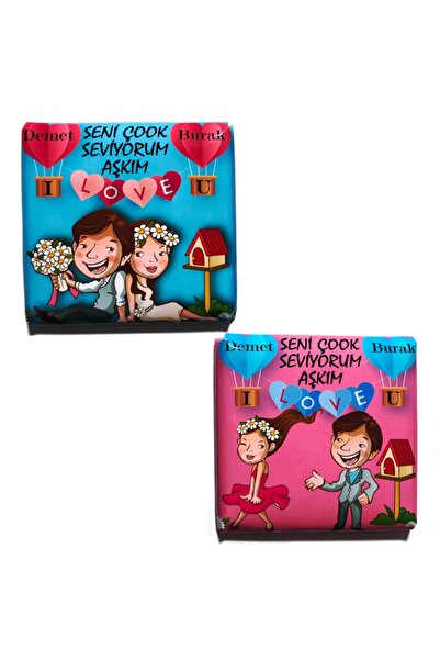 I Love You 2'li Sevgili Çikolatası