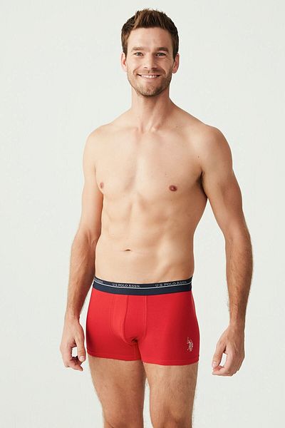U.S. Polo Assn. Ανδρικά Μπόξερ Μπλε Navy - Κόκκινο - Μαύρο 3 τεμαχίων