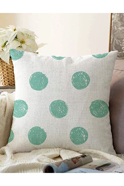 Realhomes Mind Green Polka Dot dvostrano digitalno štampana dekorativna rašel...