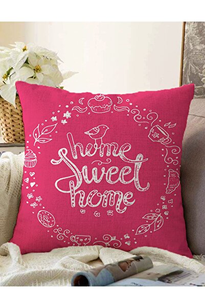 Realhomes Home Sweet Home Dvostrano digitalno štampana dekorativna rašel plet...