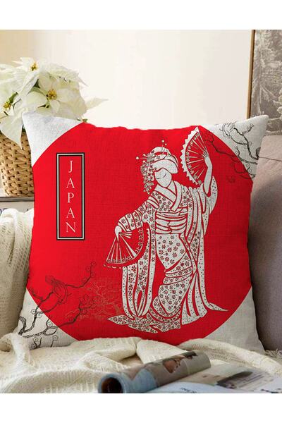 Realhomes Dvostrani motiv grane drveta, motiv japanske devojke, dekorativna r...