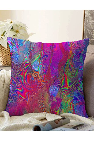 Realhomes Çift Taraflı Özel Tasarım Dijital Baskılı Modern Raşel Örme Yastık ...