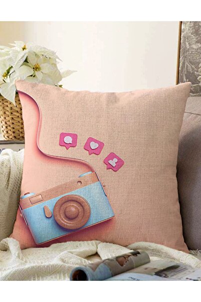Realhomes Dvostrana 3D Instagram kamera sa uzorkom, digitalno štampana rašel ...