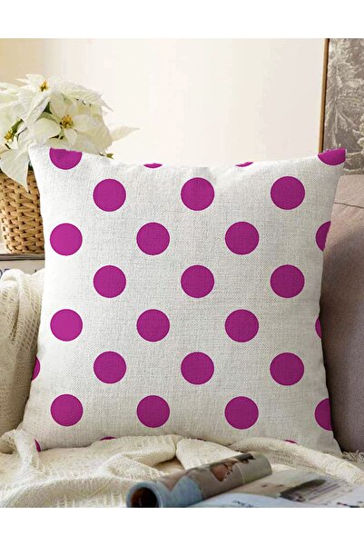 Realhomes Husă de pernă decorativă tricotată Raschel, cu două fețe, violet, c...