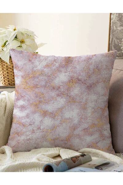 Realhomes غطاء وسادة منسوج من الرخام بلون مسحوق مزدوج الجوانب مطبوع رقميًا من...