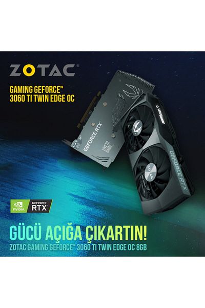 Zotac بطاقة ZOTAC GAMING GeForce RTX 3060 Ti Twin Edge OC LHR