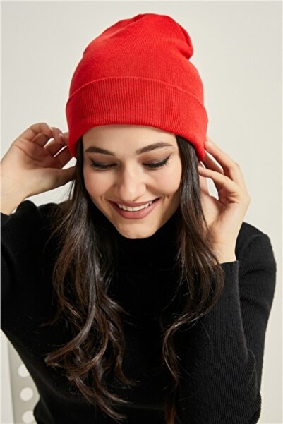 ATEMODAA Beretă roșie pentru femei