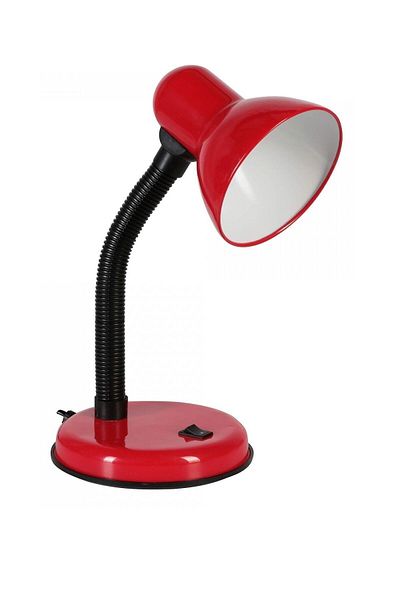 YCL Plastic Spiral E27 Table Lamp Red, Yml-100k