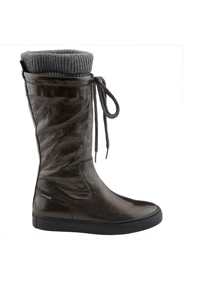 Hush Puppies Γυναικείες γκρι μπότες Fıona Lace
