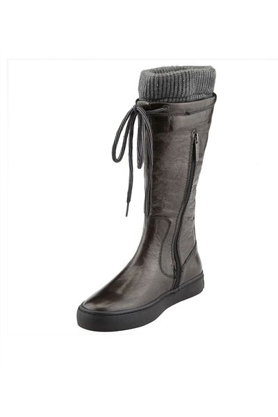 Hush Puppies Γυναικείες γκρι μπότες Fıona Lace