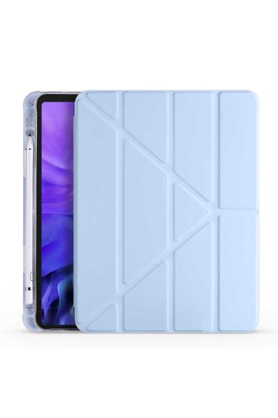 Nezih Case Samsung Tab S7 T870 11 Inç Mavi Tri Folding Tablet Kılıfı
