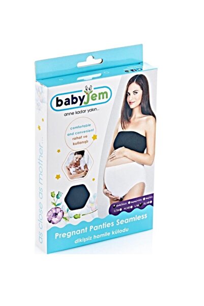 Babyjem Chiloți de maternitate albi fără cusături de damă