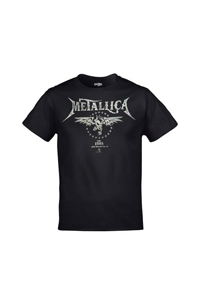 Orijin Tekstil Μπλουζάκι Unisex Black Metallica Est 1981 με στάμπα