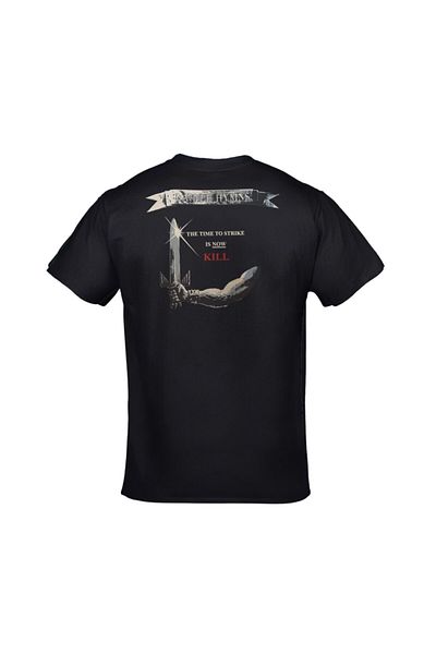 Orijin Tekstil Unisex Black Manowar Battle Hymns Printed Tshirt
