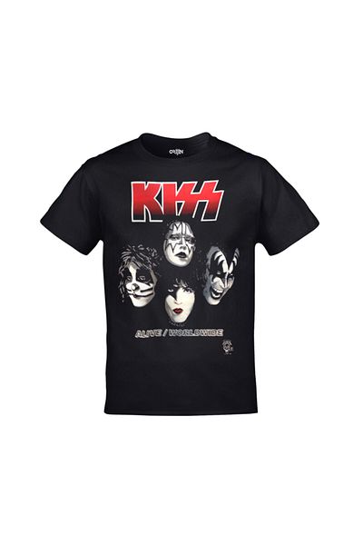 Orijin Tekstil Unisex Black Kiss Θέλω το καλύτερο που έχω το καλύτερο εμπριμέ μπλουζάκι