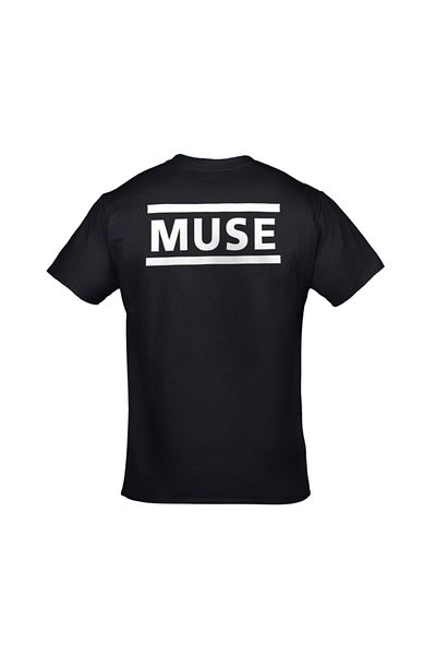 Orijin Tekstil Unisex Black Muse Group Band Printed T-shirt
