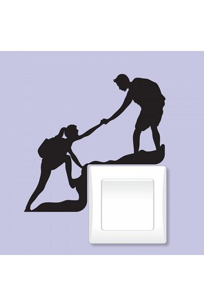 Artikel Mountaineers Socket Sticker Electric Button Sticker 21x29 cm