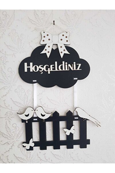 Miana Lazer Hoşgeldiniz Ucuz Kapısüsü Çit Ve Bulutlu Hoşgeldiniz Kapı Süsü He...