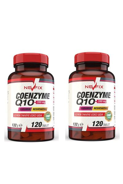 Nevfix Coenzyme Q10 200 Mg - 120 Tablets x 2 Boxes 240 Tablets