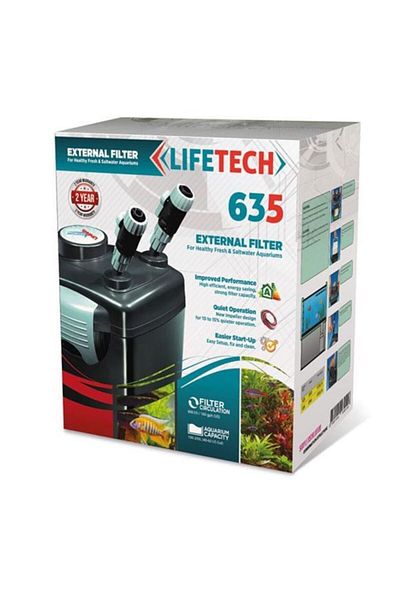Lifetech Life Tech 635 Aquarium External Filter - 600 L/H (Net)
