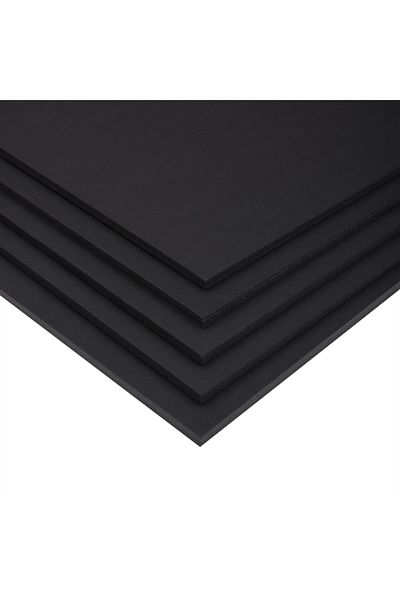Lino Black Photoblock Model Cardboard 50x70 5mm 3 Pieces