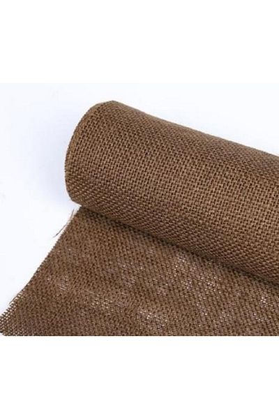 E Elmas Καφέ Ύφασμα Γιούτας 100 cmx100 cm