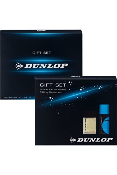DUNLOP Klasik Mavi  Edt 100ml ve 150ml Deodorant Erkek Kofre Parfüm Seti 86905872029081