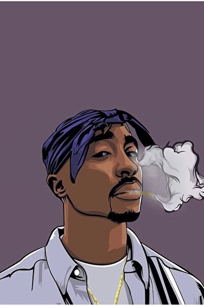 hediyeniburadabul Διακόσμηση Σπιτιού – Tupac Respect / Ξύλινος Πίνακας 20x30