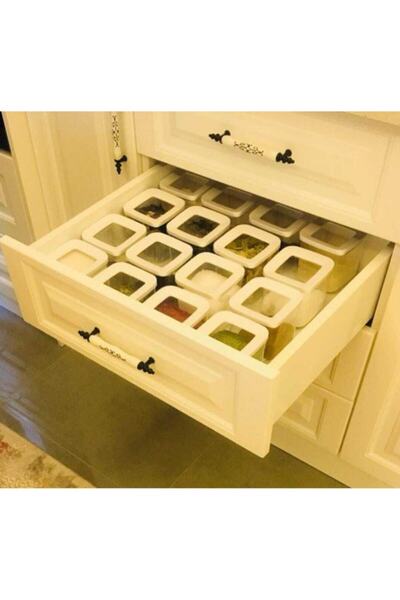 VİP AHMET Vip Ahmet Square Storage Container (Transparent) Set of 5 Vp-188