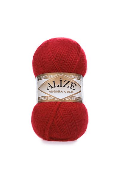 Alize Angora Gold 100g Wool Hand Knitting - Red-106-Wool Floss Color Code