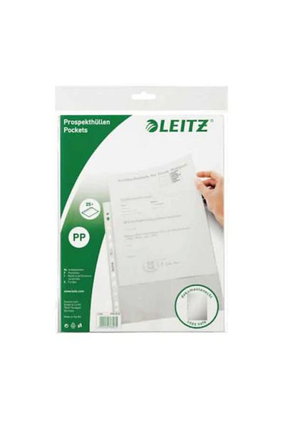 Leitz 16-Piece Box A4 100-Piece Bag File (FOY FILE) Transparent