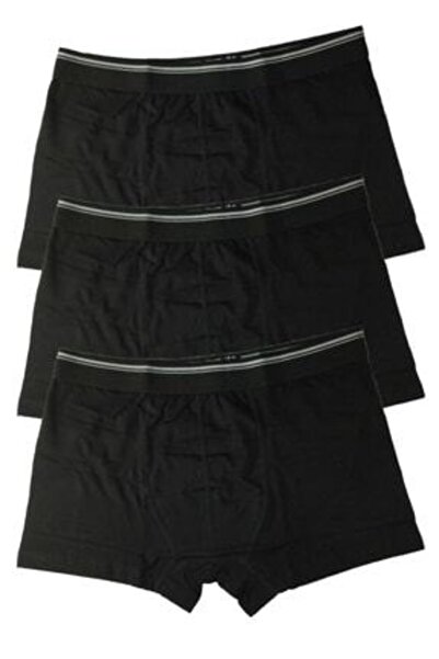 Berrak بوكسر ليكرا أسود للرجال 12 قطعة