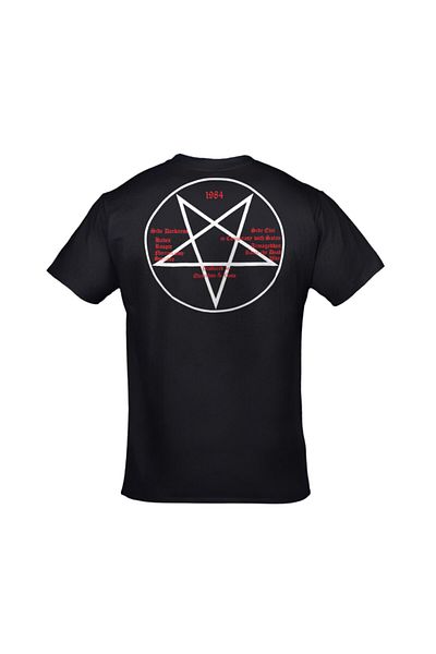 Orijin Tekstil Unisex Black Bathory Front Back Printed Tshirt