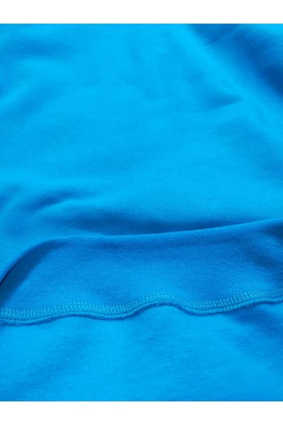Raf Coll Unisex Children's Turquoise Two Thread Raised Hooded Sweatshirt